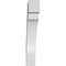 Ekena Millwork 4-in. W x 20-in. D x 26-in. H Merced Architectural Grade PVC Knee Brace BRCP04X20X26MRC - alternate 5